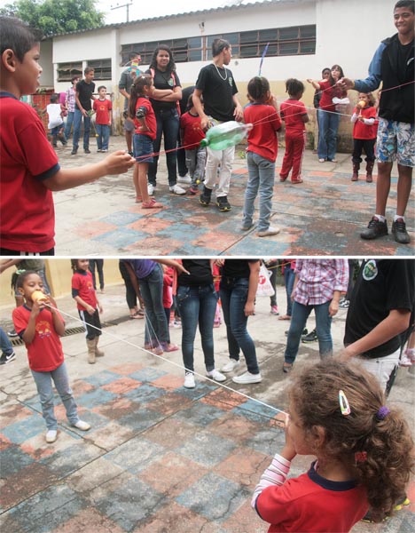 Portal de Not�cias PJF | Projeto solidariedade - Alunos da E. M. Tancredo Neves levam alegria as crian�as da E. M. Ilva Mello Reis | SE - 8/12/2011